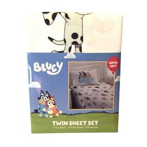 BLUEY Twin Size Sheet Set Bluey Bingo Coco Muffin Chloe & More Polyester